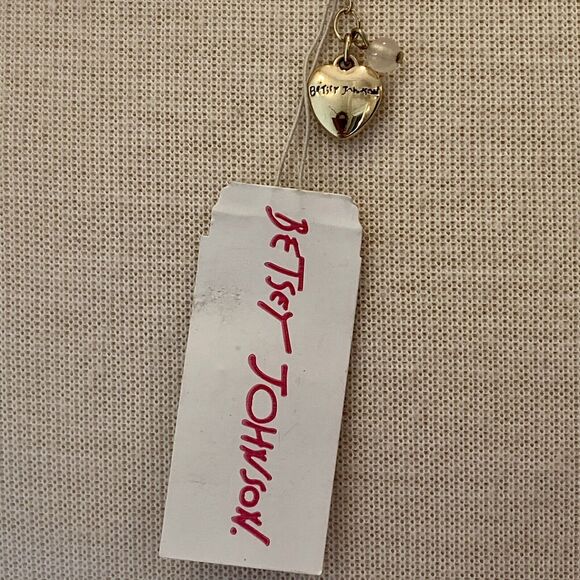 Betsey Johnson Dragonfly Gold Tone Glass Stones Necklace NWT - Picture 5 of 7